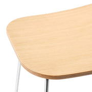 Melrose Modern Wood Counter Stool With Chrome Frame - Elax Furniture