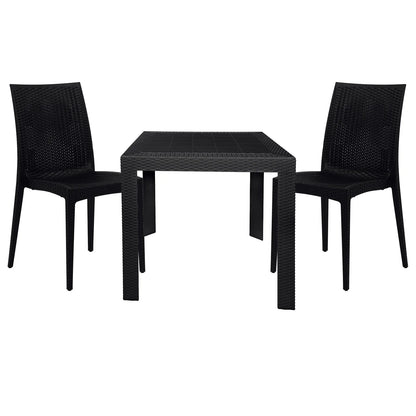 Mace Mid-Century 3-Piece Outdoor Dining Set - Elax Furniture