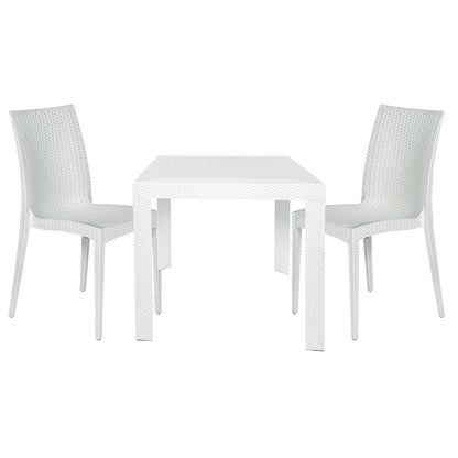 Mace Mid-Century 3-Piece Outdoor Dining Set - Elax Furniture