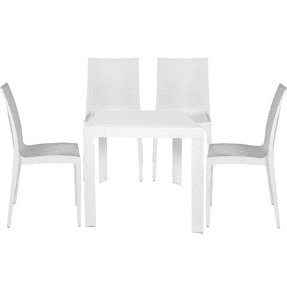 Mace Mid-Century 5-Piece Outdoor Dining Set - Elax Furniture