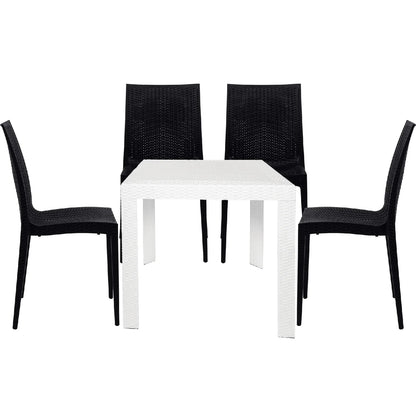 Mace Mid-Century 5-Piece Outdoor Dining Set - Elax Furniture