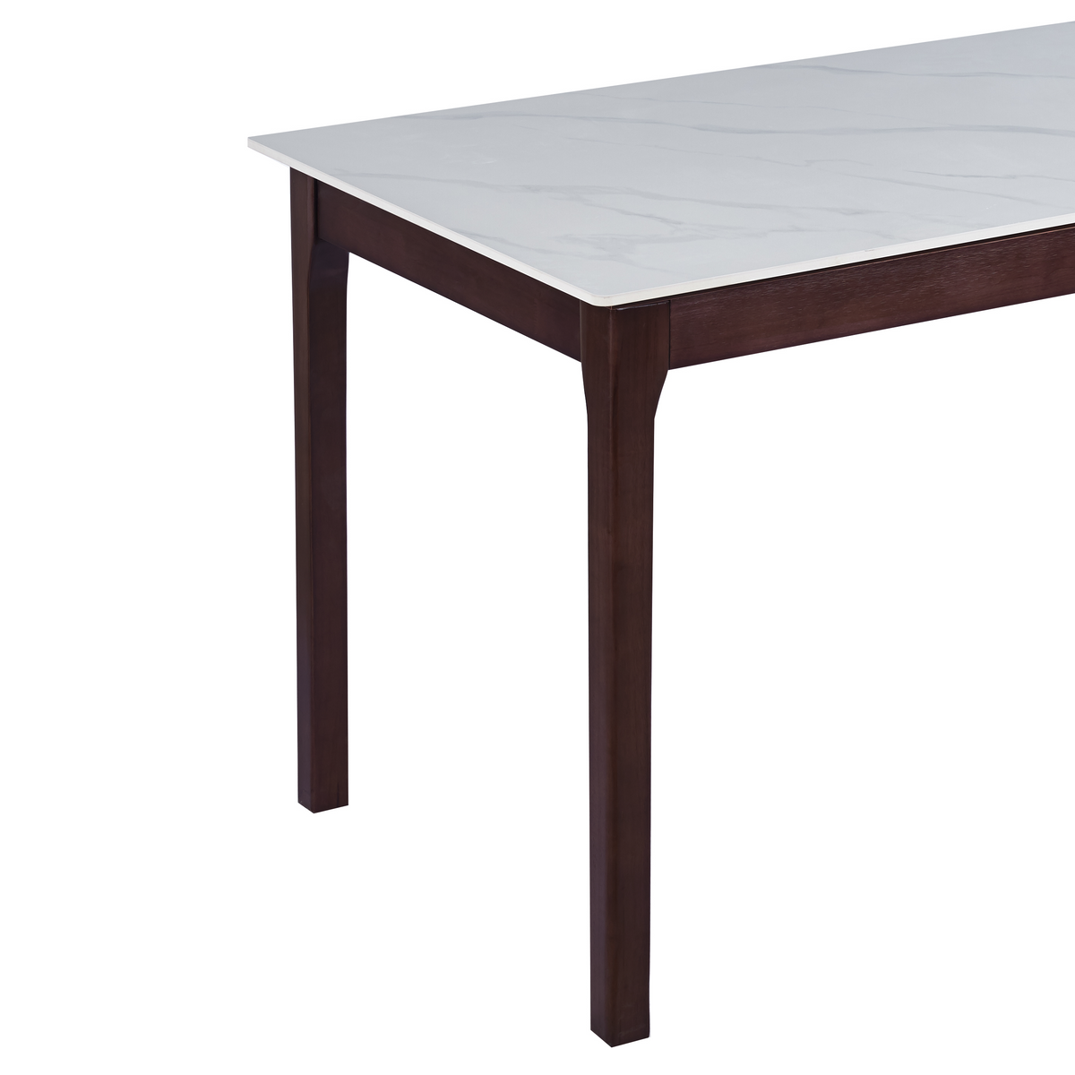 Mina Dining Table with Sintered Stone Tabletop with Metal/Wood Legs