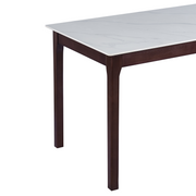 Mina Dining Table with Sintered Stone Tabletop with Metal/Wood Legs