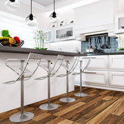 Napoli Transparent Acrylic Bar/Counter Stool, Set of 2 - Elax Furniture