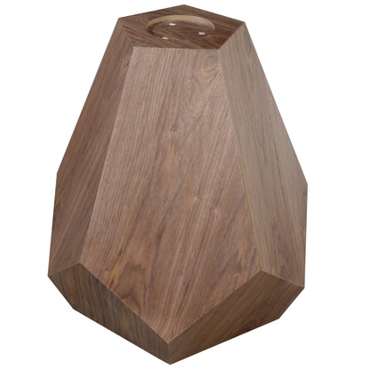 Nebo Modern Dining Table in Walnut Base with Glass/Sintered Stone Table Top - Elax Furniture