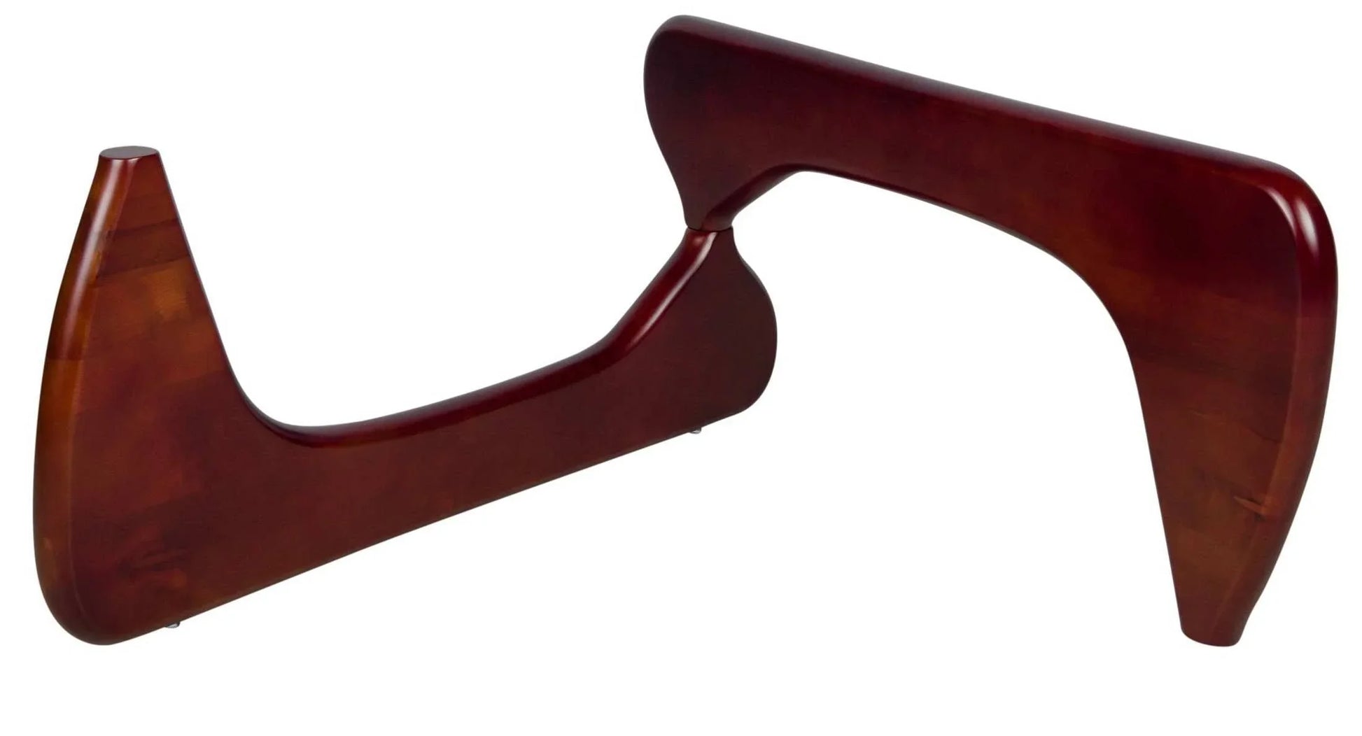 Imperial Triangular Coffee Table with a Glass Tabletop and Wood Base - Elax Furniture