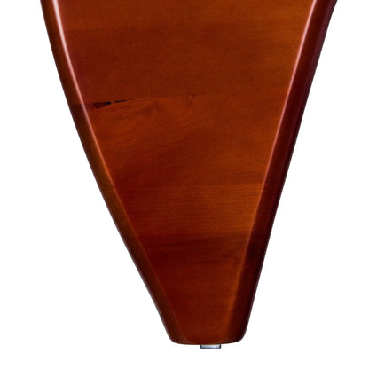 Imperial Triangular Coffee Table with a Glass Tabletop and Wood Base - Elax Furniture