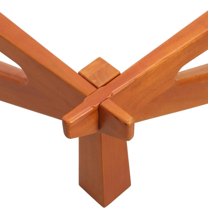 Imperial Triangular Coffee Table with a Glass Tabletop and Wood Base - Elax Furniture