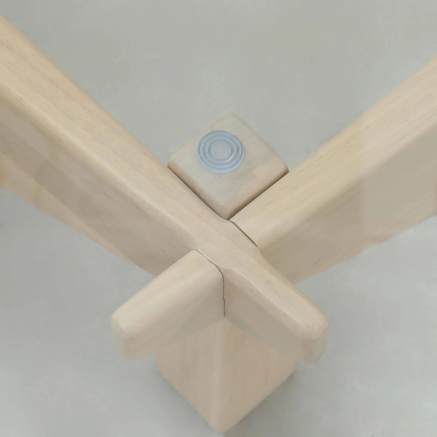 Imperial Triangular Coffee Table with a Glass Tabletop and Wood Base - Elax Furniture