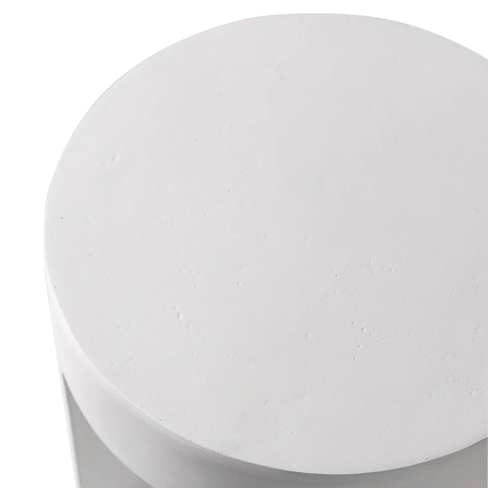 Nook 14" Wide Round Fiberstone Side Table With Open Storage Compartment - Elax Furniture