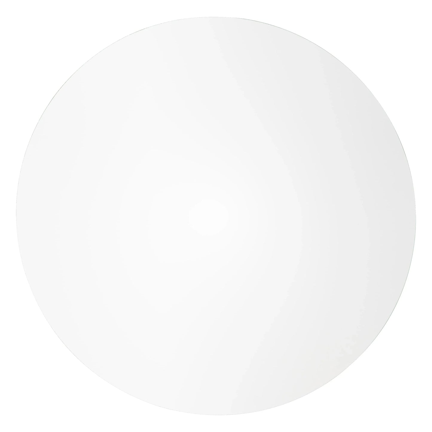 LeisureMod 5-Piece Dining Set Round White MDF Dining Table and 4 Acrylic Dining Chairs with Chrome Legs - Elax Furniture