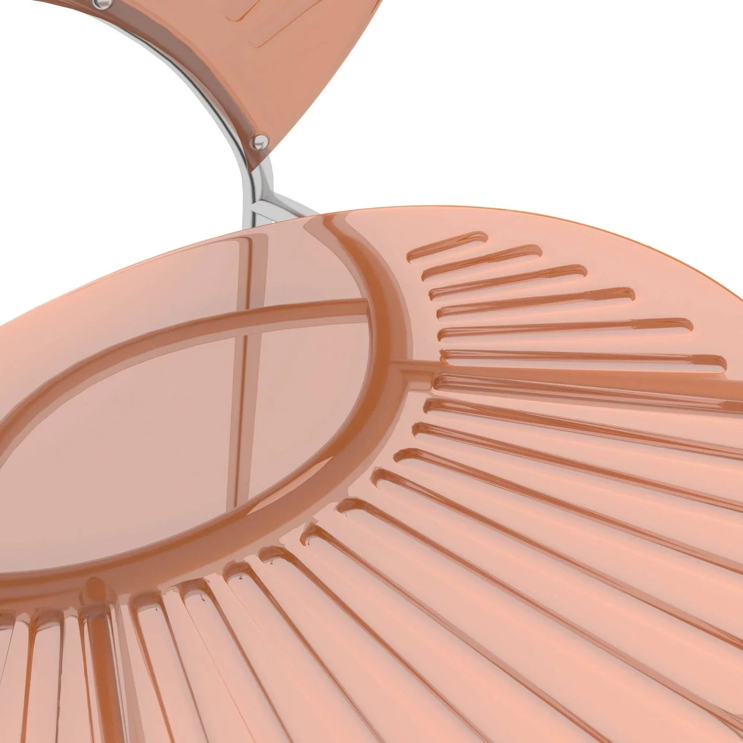 Opulent Modern Plastic Dining Chair in Chrome Metal Legs Set of 4 - Elax Furniture