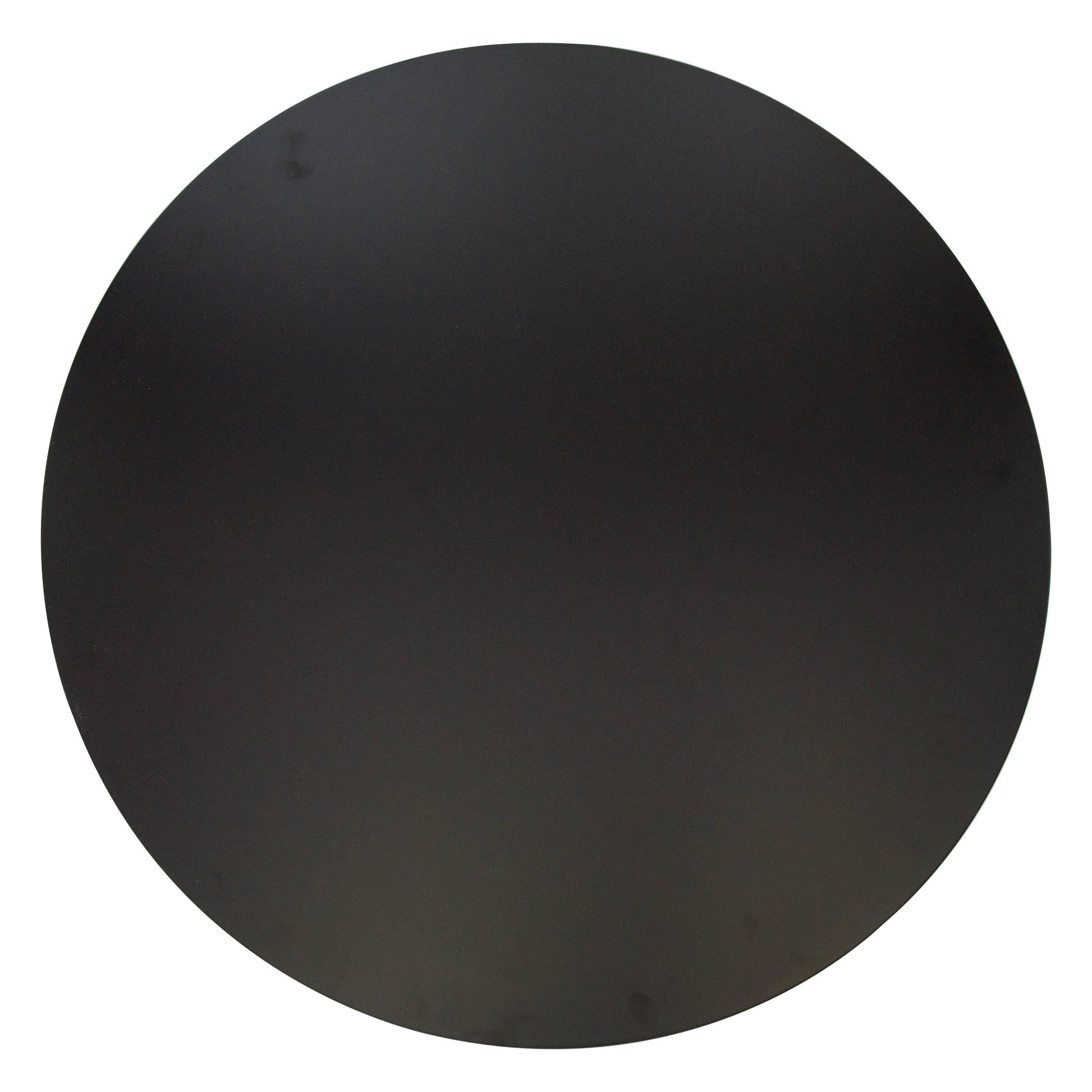 LeisureMod 5-Piece Dining Set Round Black MDF Dining Table and 4 Acrylic Dining Chairs with Chrome Legs - Elax Furniture