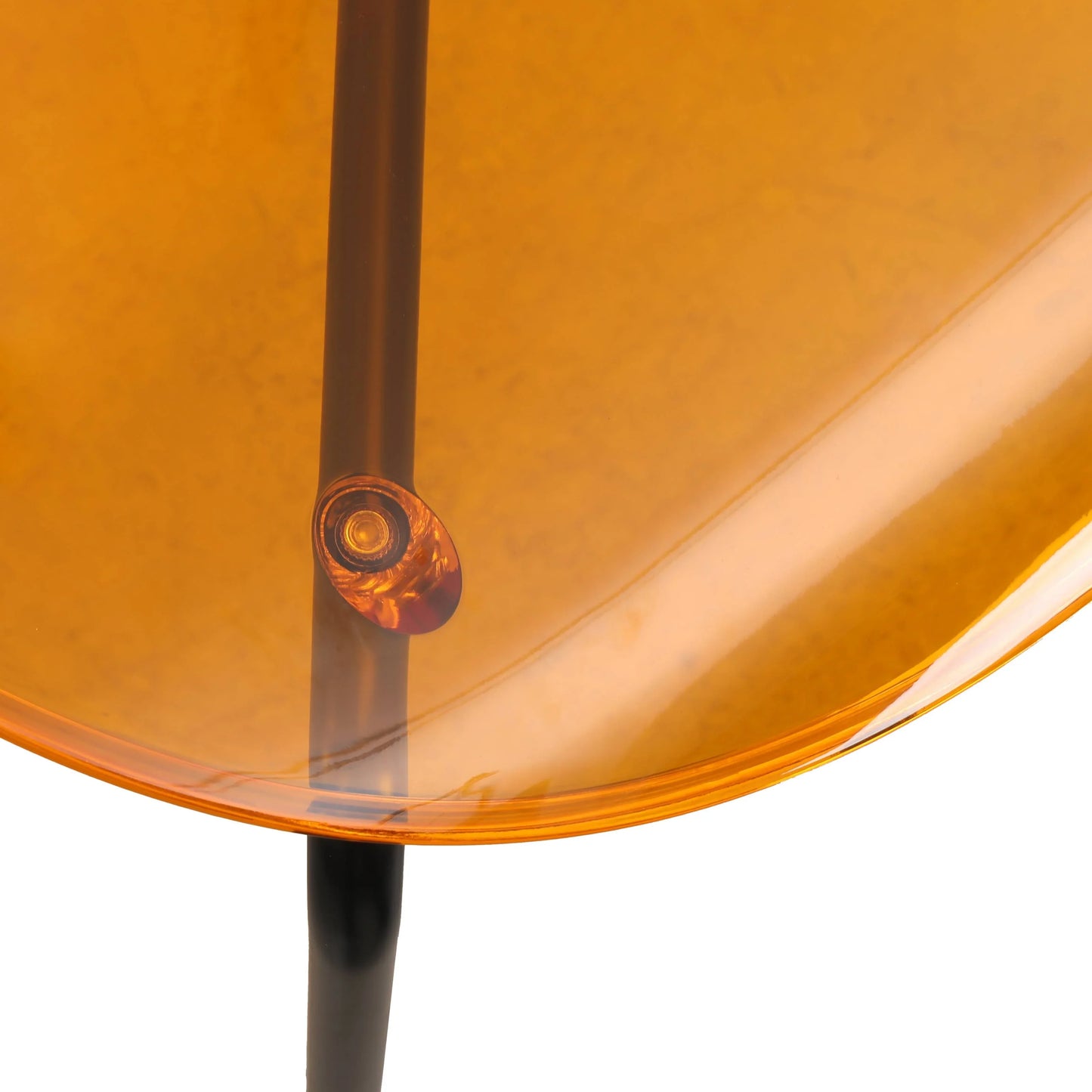 LeisureMod 5-Piece Dining Set Round Black MDF Dining Table and 4 Acrylic Dining Chairs with Chrome Legs - Elax Furniture