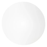 LeisureMod 5-Piece Dining Set Round White MDF Dining Table and 4 Acrylic Dining Chairs with White Base - Elax Furniture