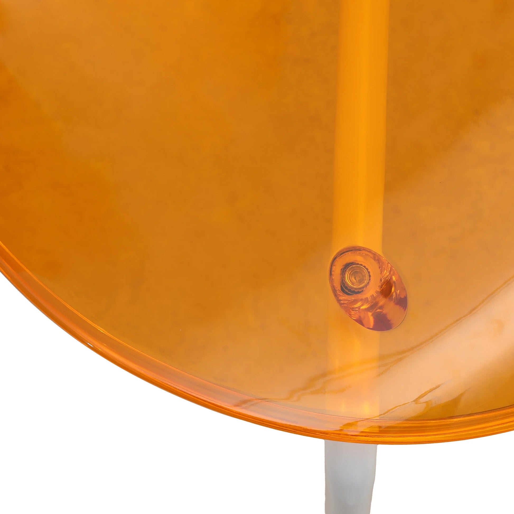 LeisureMod 5-Piece Dining Set Round White MDF Dining Table and 4 Acrylic Dining Chairs with White Base - Elax Furniture