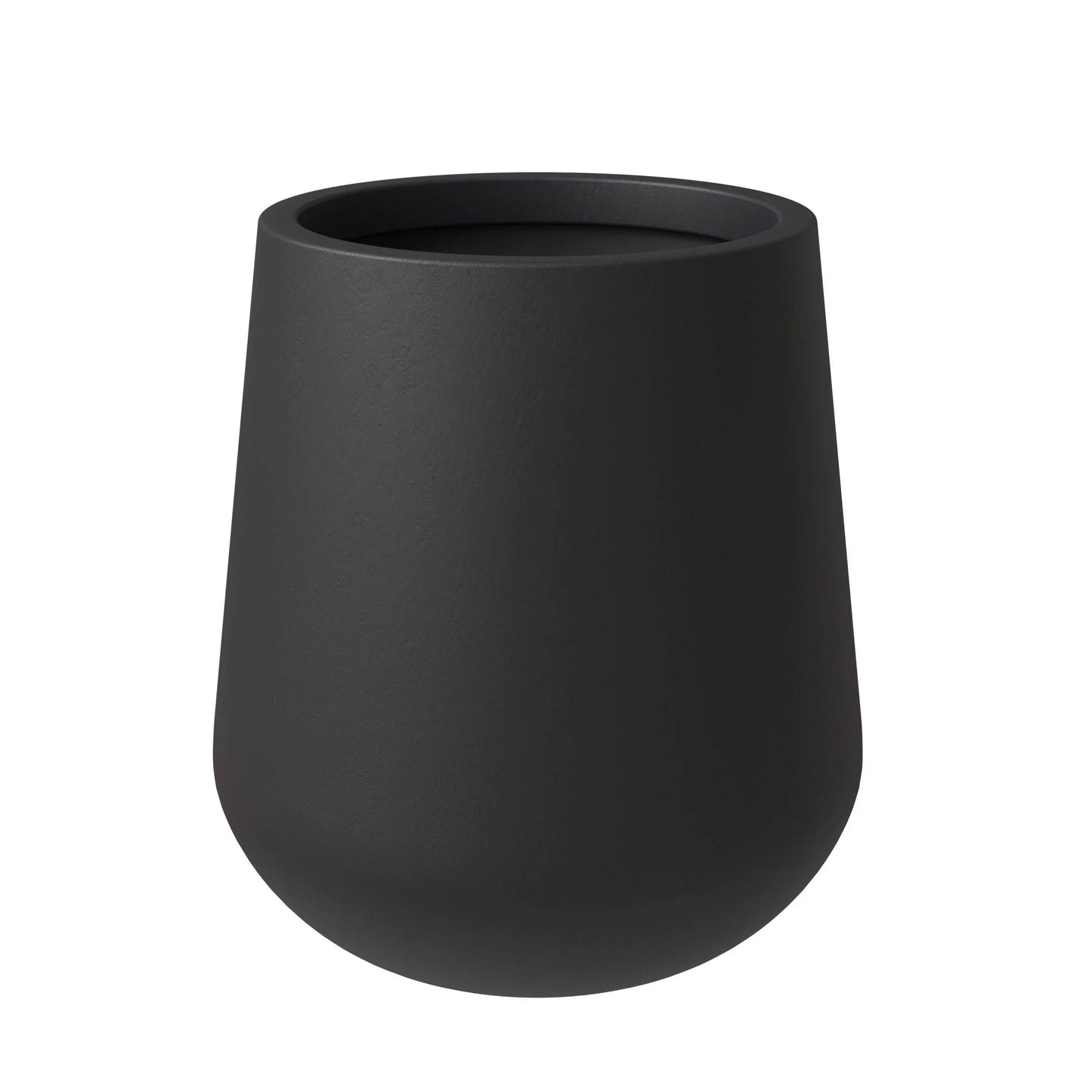Orchid Modern Tapered Round Planter Pot in Fiberstone and Clay Weather Resistant Design - Elax Furniture