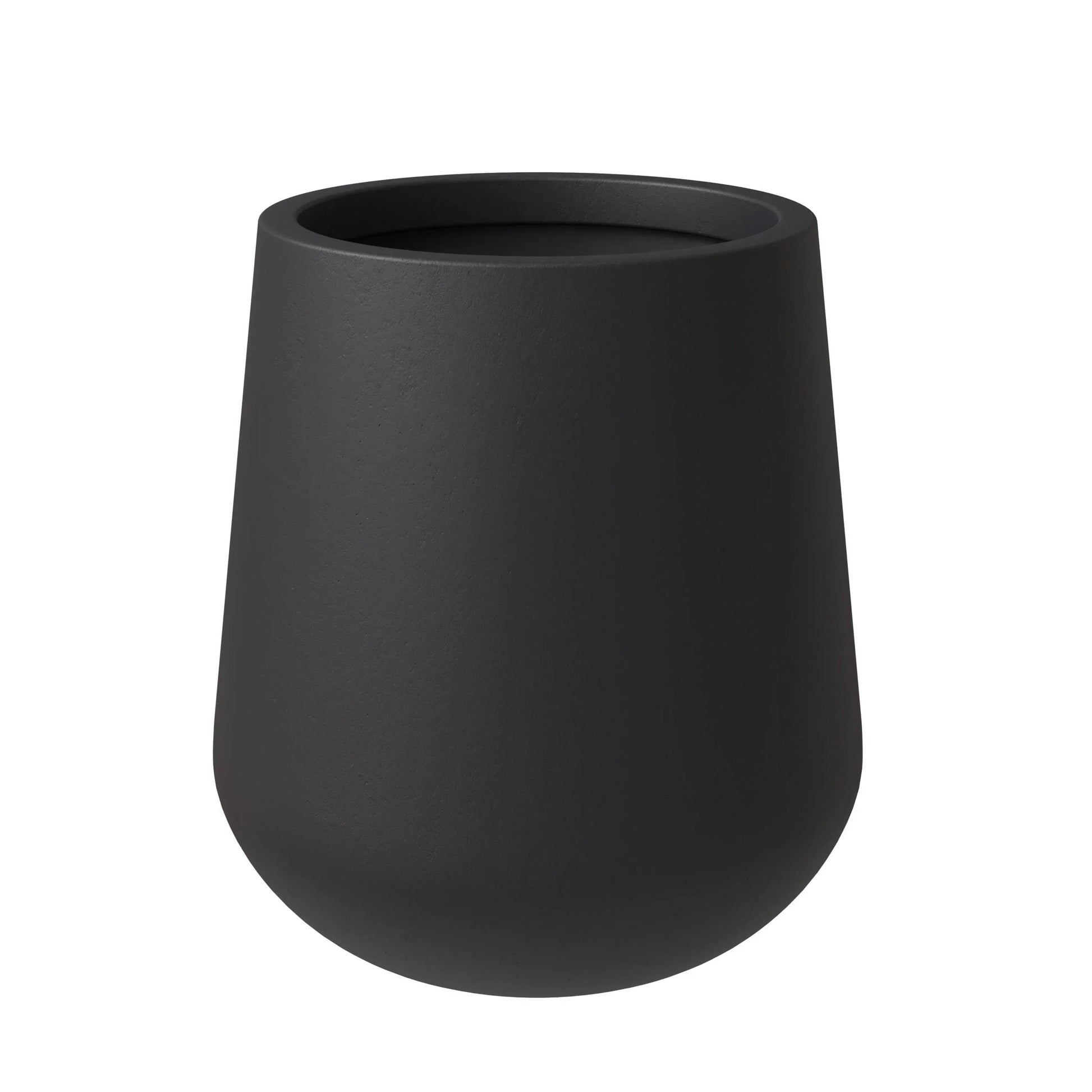 Orchid Modern Tapered Round Planter Pot in Fiberstone and Clay Weather Resistant Design - Elax Furniture