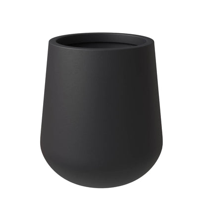 Orchid Modern Tapered Round Planter Pot in Fiberstone and Clay Weather Resistant Design - Elax Furniture