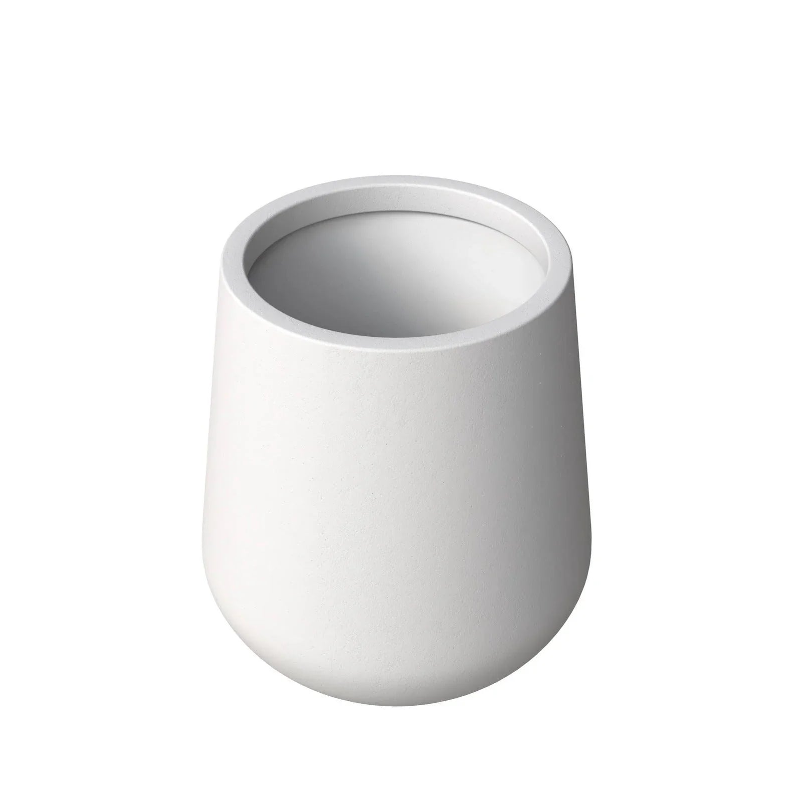 Orchid Modern Tapered Round Planter Pot in Fiberstone and Clay Weather Resistant Design - Elax Furniture