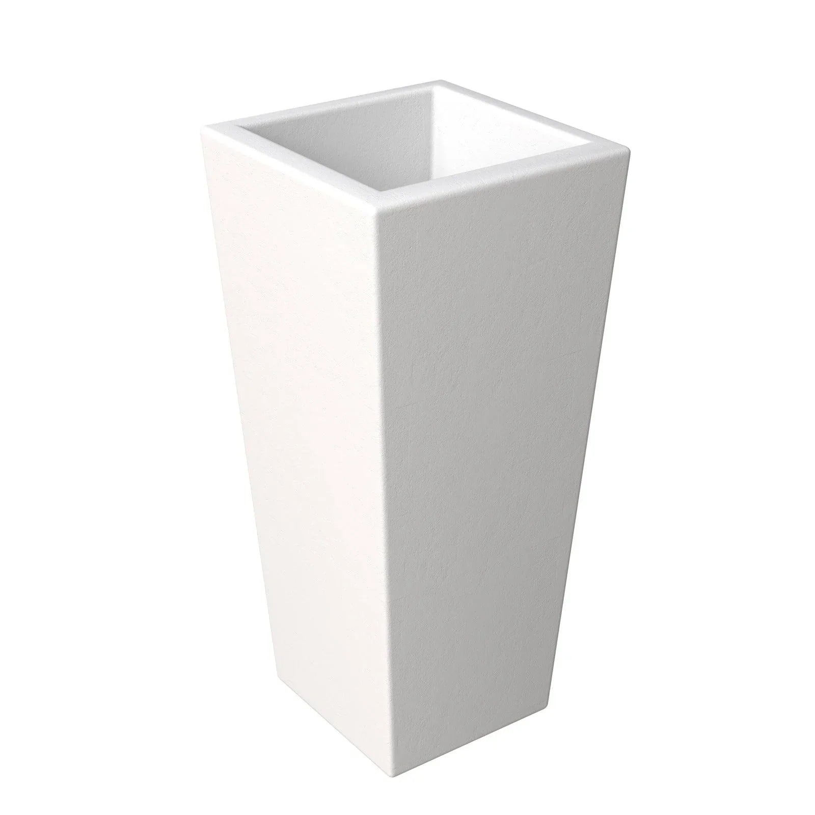 Orna Fiberstone and MgO Clay Weather-Resistant Tapered Square Planter for Home and Garden - Elax Furniture