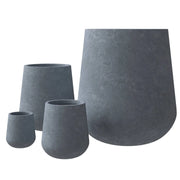 Orchid 4-Piece Tapered Round Planter Pot Set in Fiberstone and Clay Weather Resistant Design - Elax Furniture