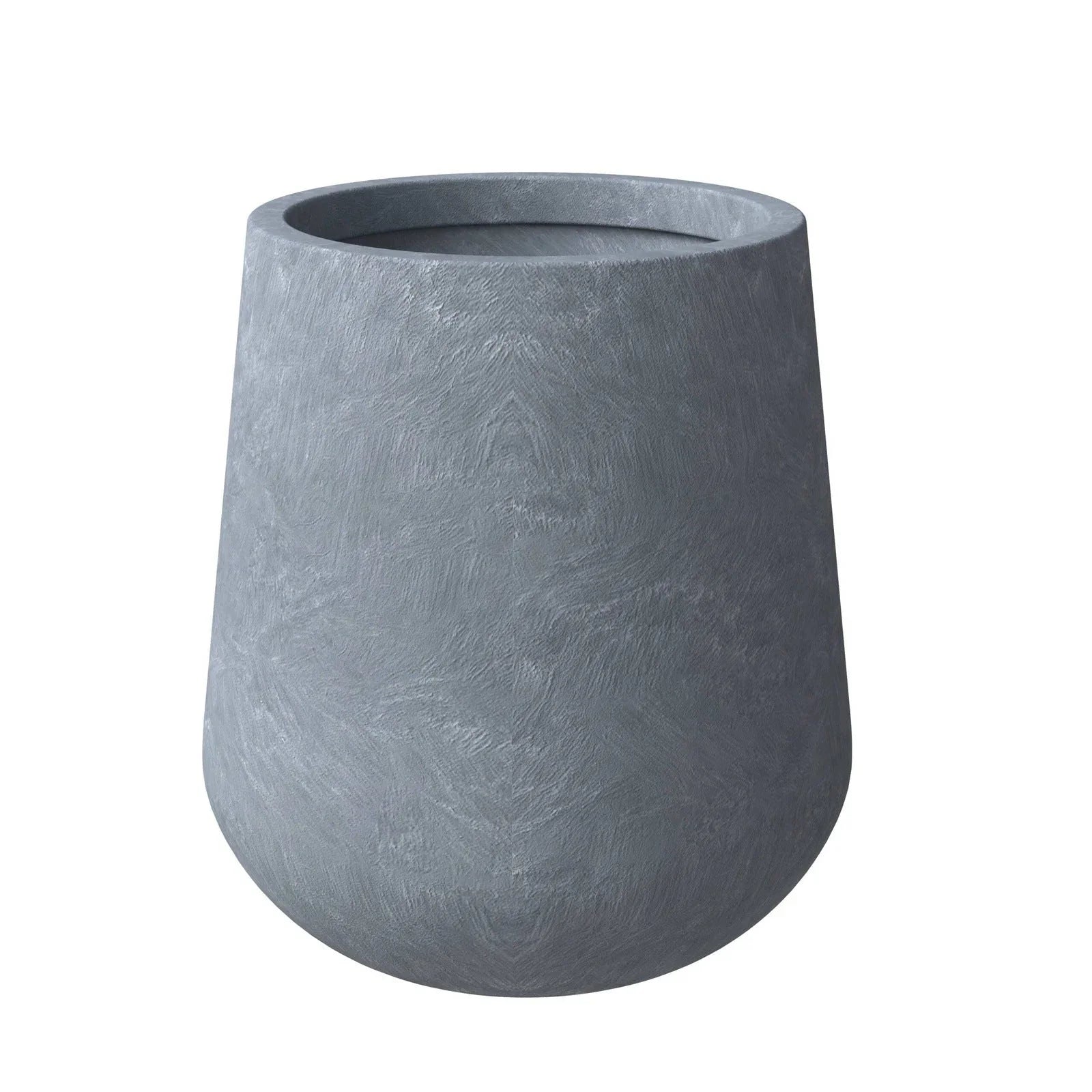 Orchid 4-Piece Tapered Round Planter Pot Set in Fiberstone and Clay Weather Resistant Design - Elax Furniture
