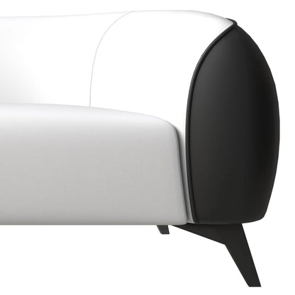 Opula 3-Piece Leather Sofa Set with Solid Wood Frame and Stainless Steel Legs - Elax Furniture