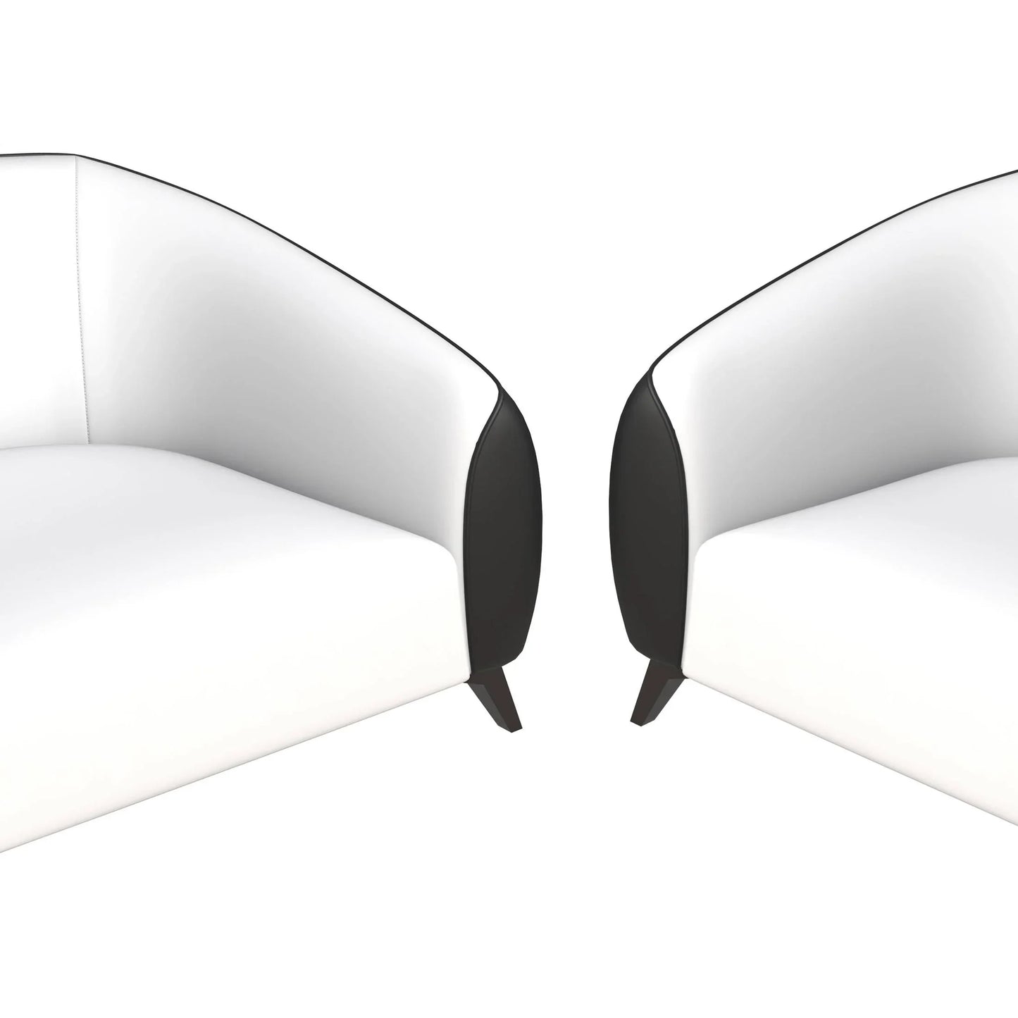 Opula 3-Piece Leather Sofa Set with Solid Wood Frame and Stainless Steel Legs - Elax Furniture