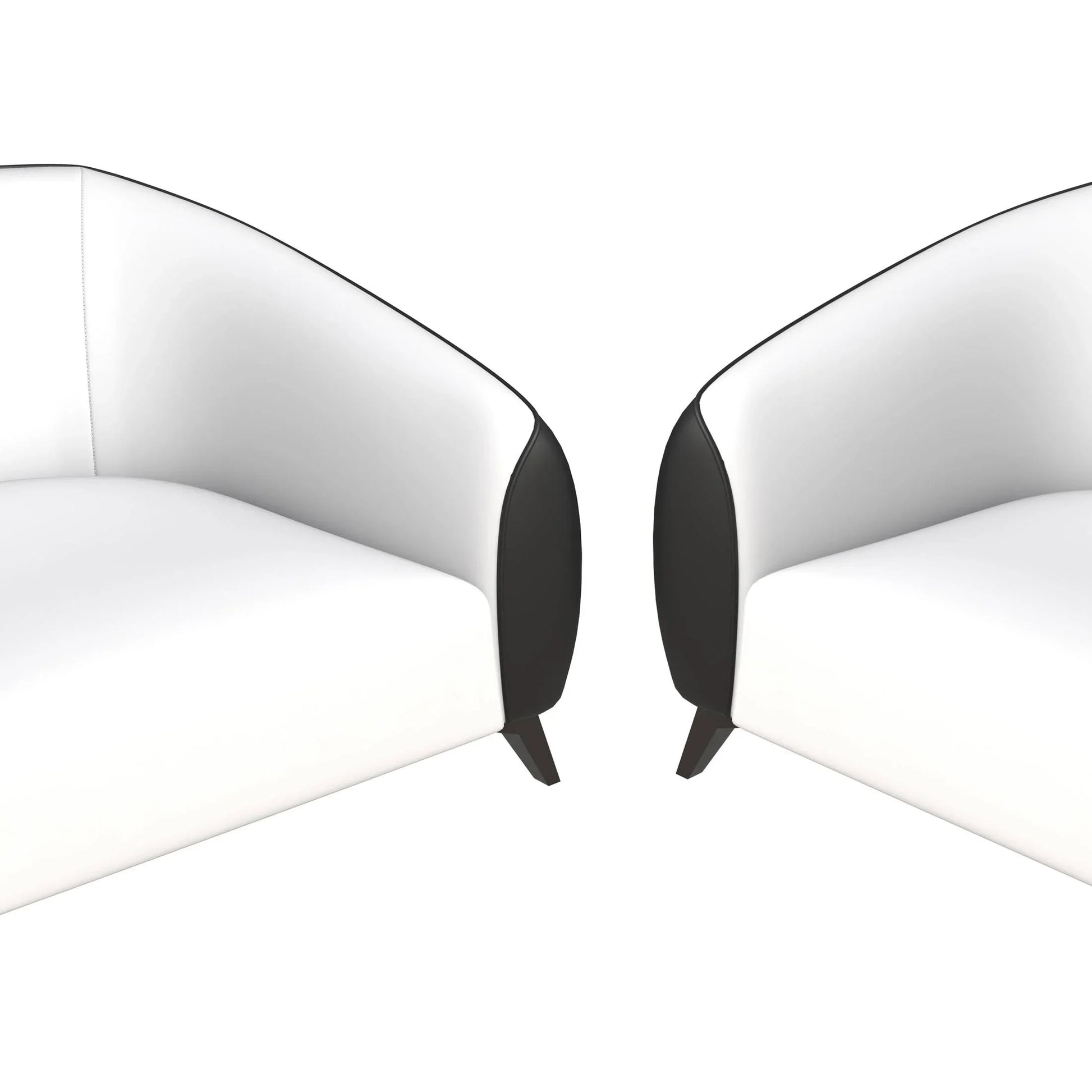 Opula 3-Piece Leather Sofa Set with Solid Wood Frame and Stainless Steel Legs - Elax Furniture