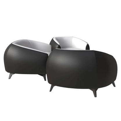 Opula 3-Piece Leather Sofa Set with Solid Wood Frame and Stainless Steel Legs - Elax Furniture