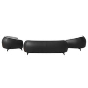 Opula 3-Piece Leather Sofa Set with Solid Wood Frame and Stainless Steel Legs - Elax Furniture