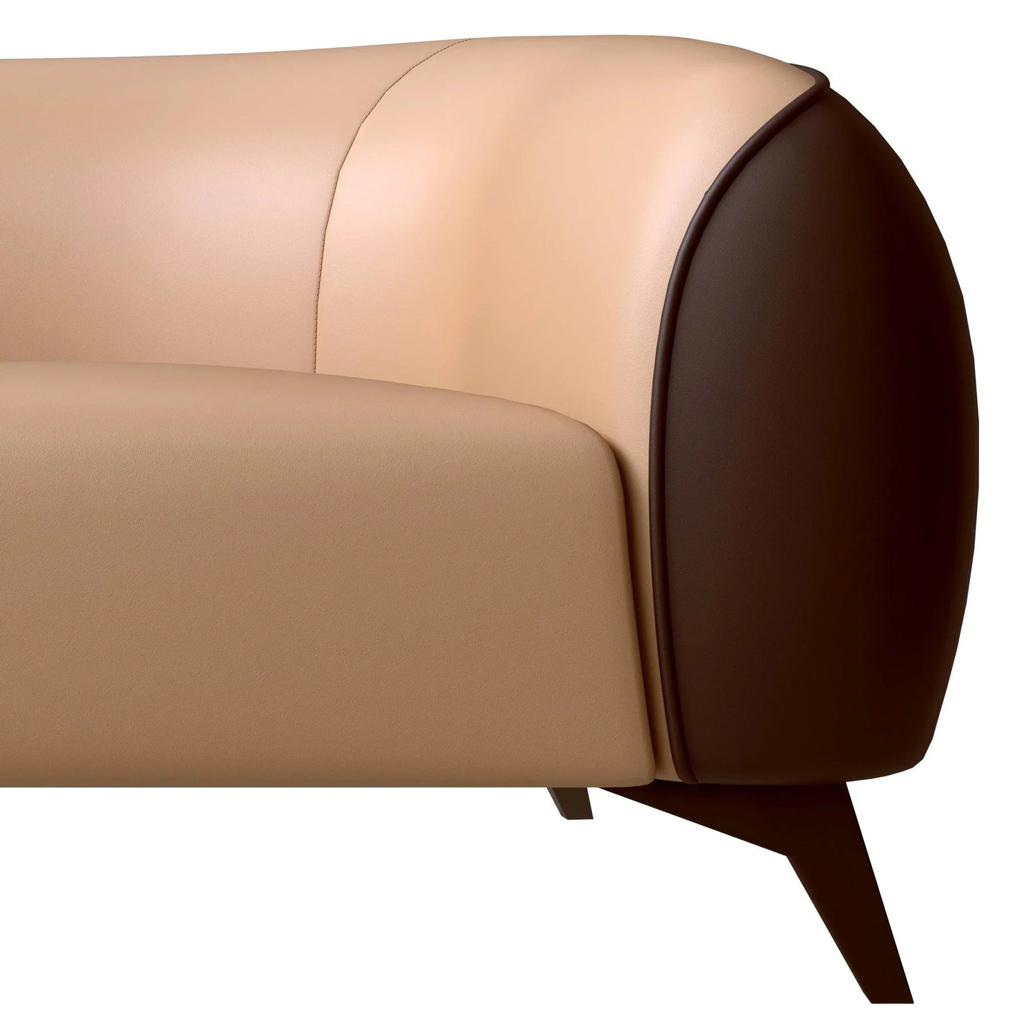 Opula 3-Piece Leather Sofa Set with Solid Wood Frame and Stainless Steel Legs - Elax Furniture