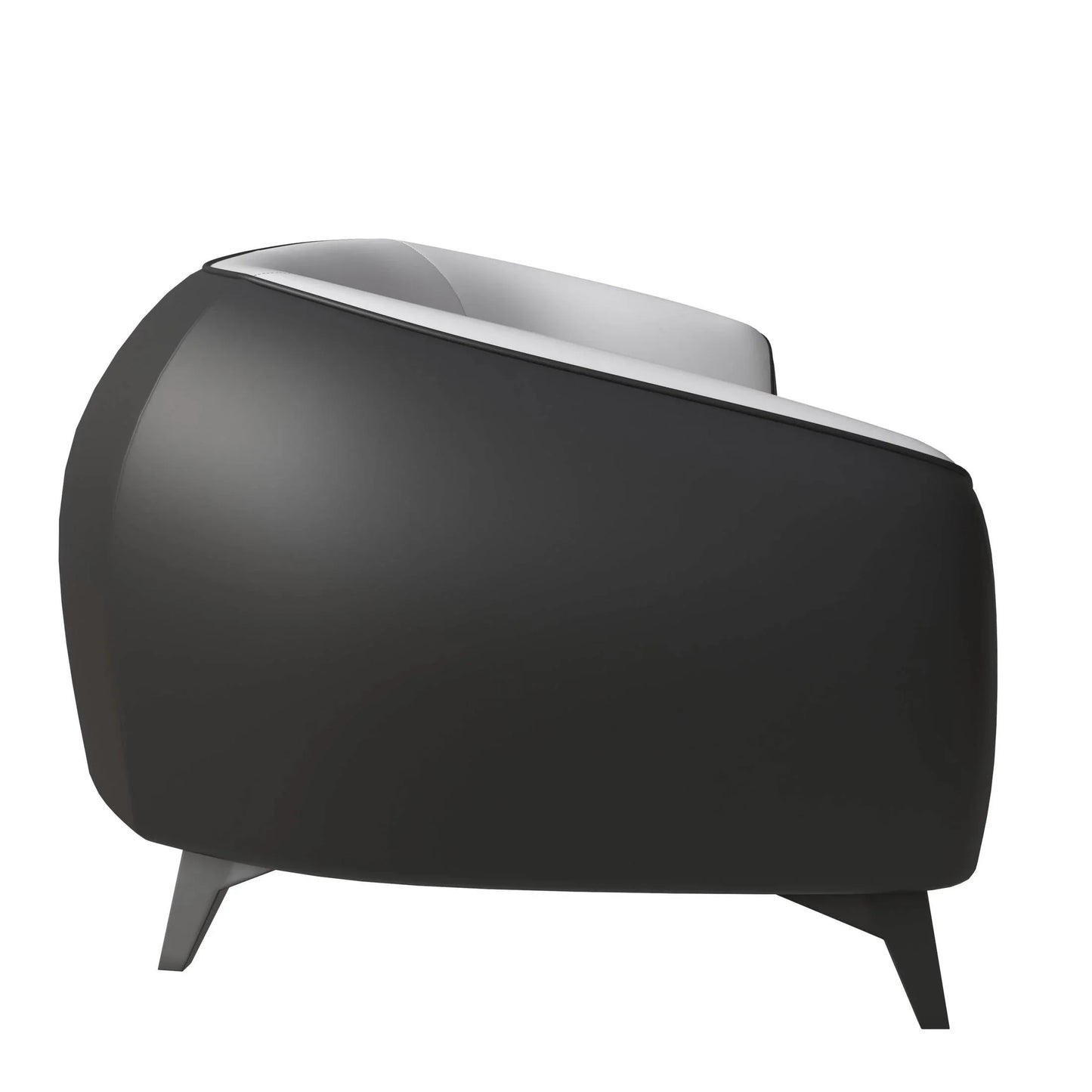 Opula 3-Seater Leather Sofa with Stainless Steel Legs - Elax Furniture