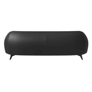 Opula 3-Seater Leather Sofa with Stainless Steel Legs - Elax Furniture