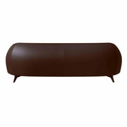 Opula 3-Seater Leather Sofa with Stainless Steel Legs - Elax Furniture
