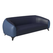Opula 3-Seater Leather Sofa with Stainless Steel Legs - Elax Furniture