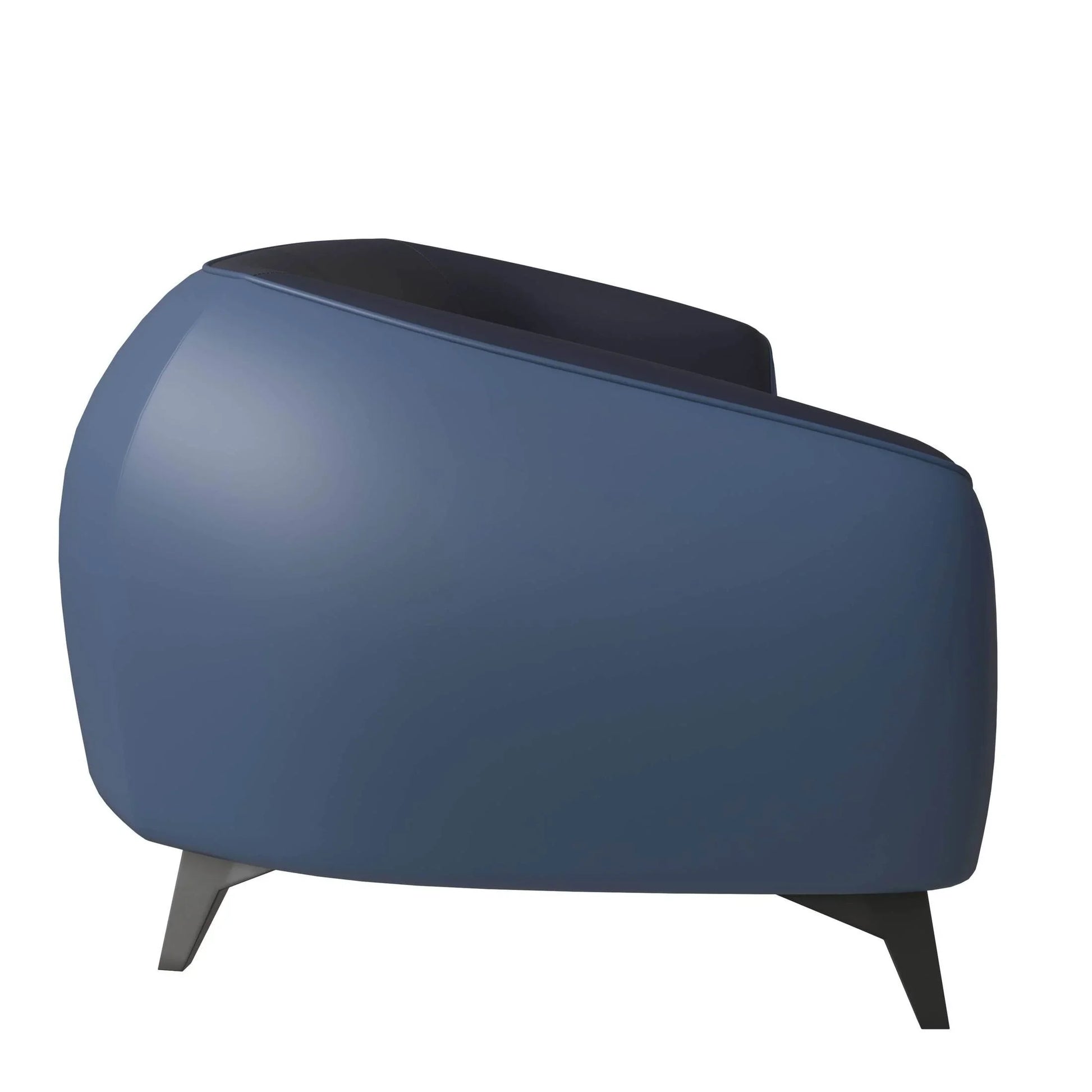 Opula 3-Seater Leather Sofa with Stainless Steel Legs - Elax Furniture