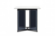 Oryn Modern Rectangular Dining Table with Glass/Sintered Stone Tabletop - Elax Furniture