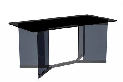 Oryn Modern Rectangular Dining Table with Glass/Sintered Stone Tabletop - Elax Furniture
