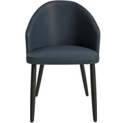 Paradiso Dining Chairs Leather Seat and Curved Back with Oak Wood Legs - Elax Furniture