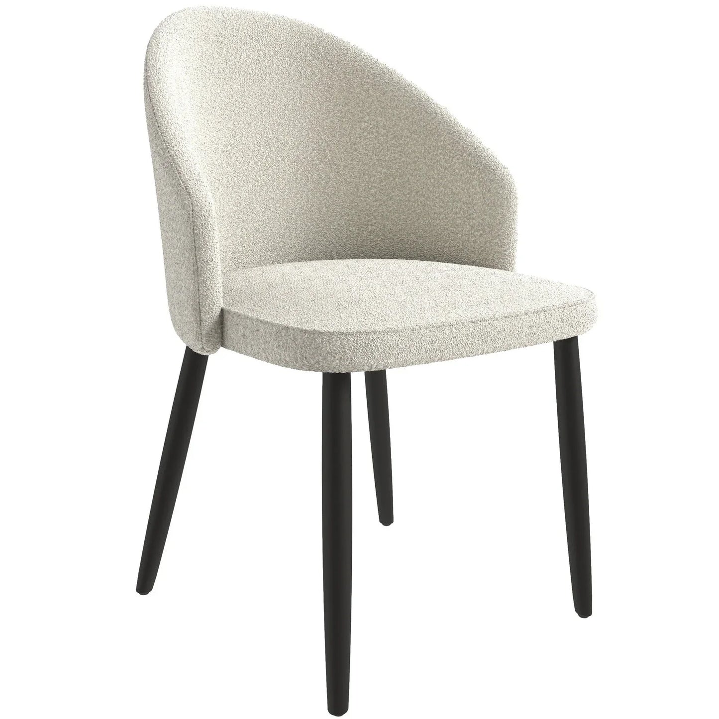 Paradiso Dining Chairs Leather Seat and Curved Back with Oak Wood Legs - Elax Furniture