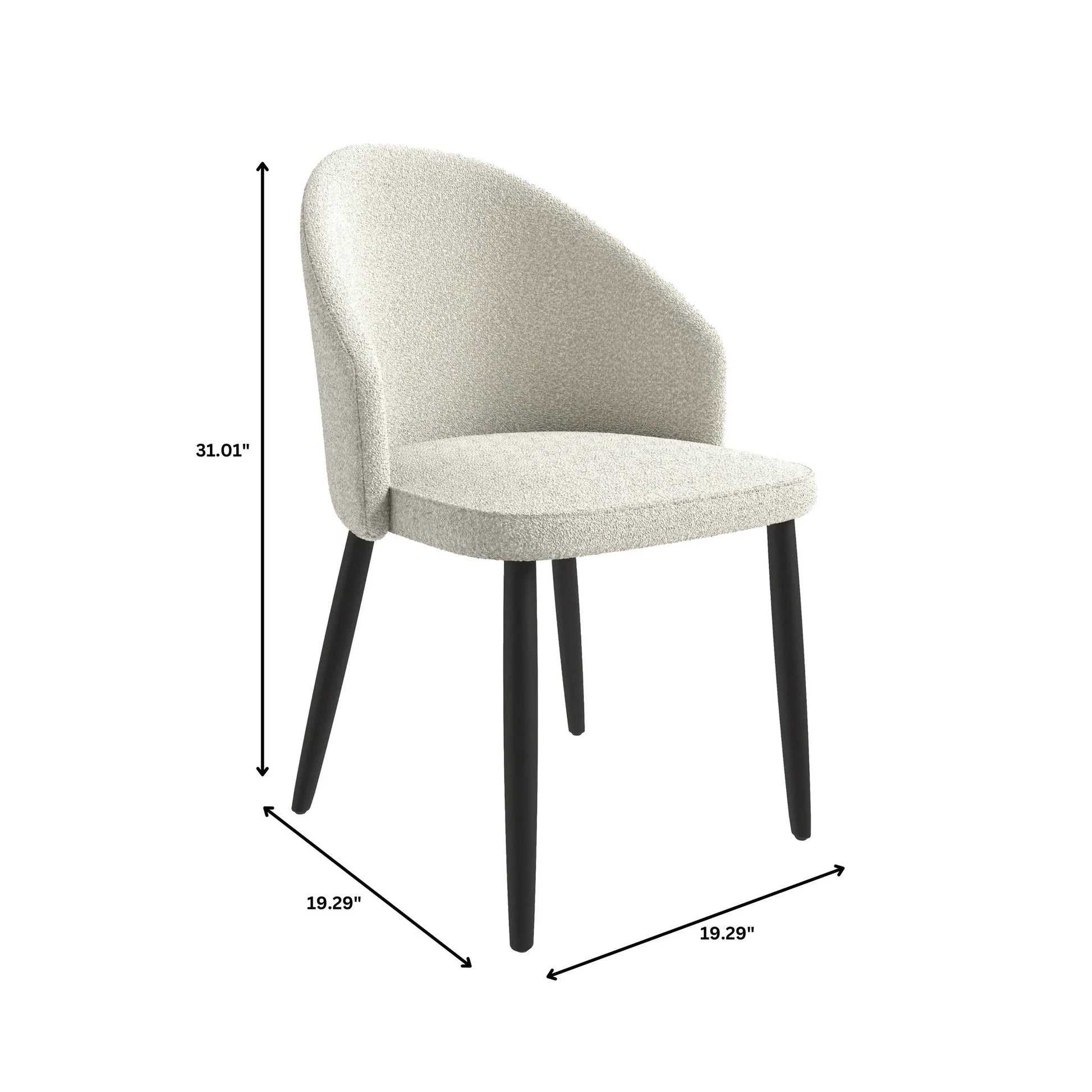 Paradiso Dining Chairs Leather Seat and Curved Back with Oak Wood Legs Set of 2 - Elax Furniture