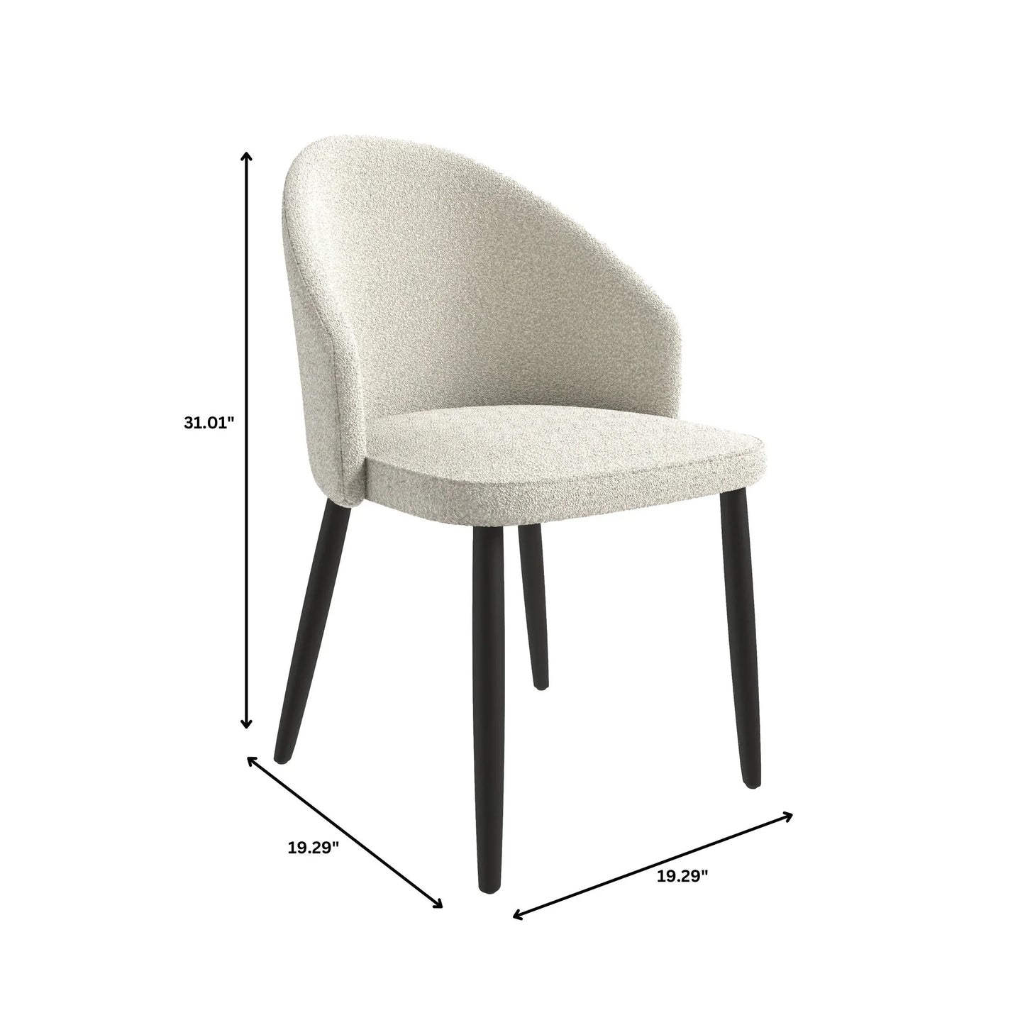 Paradiso Dining Chairs Leather Seat and Curved Back with Oak Wood Legs Set of 4 - Elax Furniture