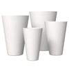 Pebble 4-Piece Modern Fiberstone and MGO Clay Tapered Round Planter Set for Indoor and Outdoor
