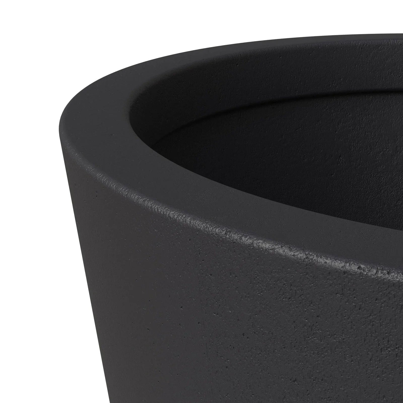 Pebble Modern Fiberstone and MGO Clay Tapered Round Planter for Indoor and Outdoor - Elax Furniture