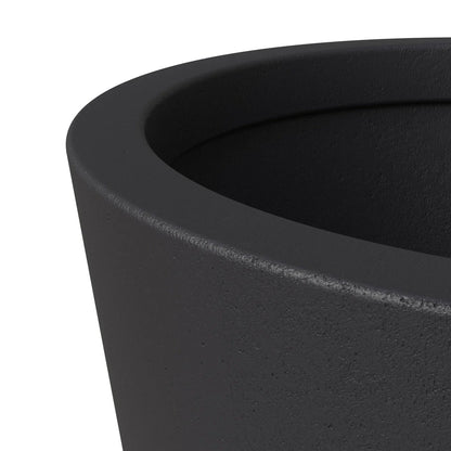 Pebble Modern Fiberstone and MGO Clay Tapered Round Planter for Indoor and Outdoor - Elax Furniture