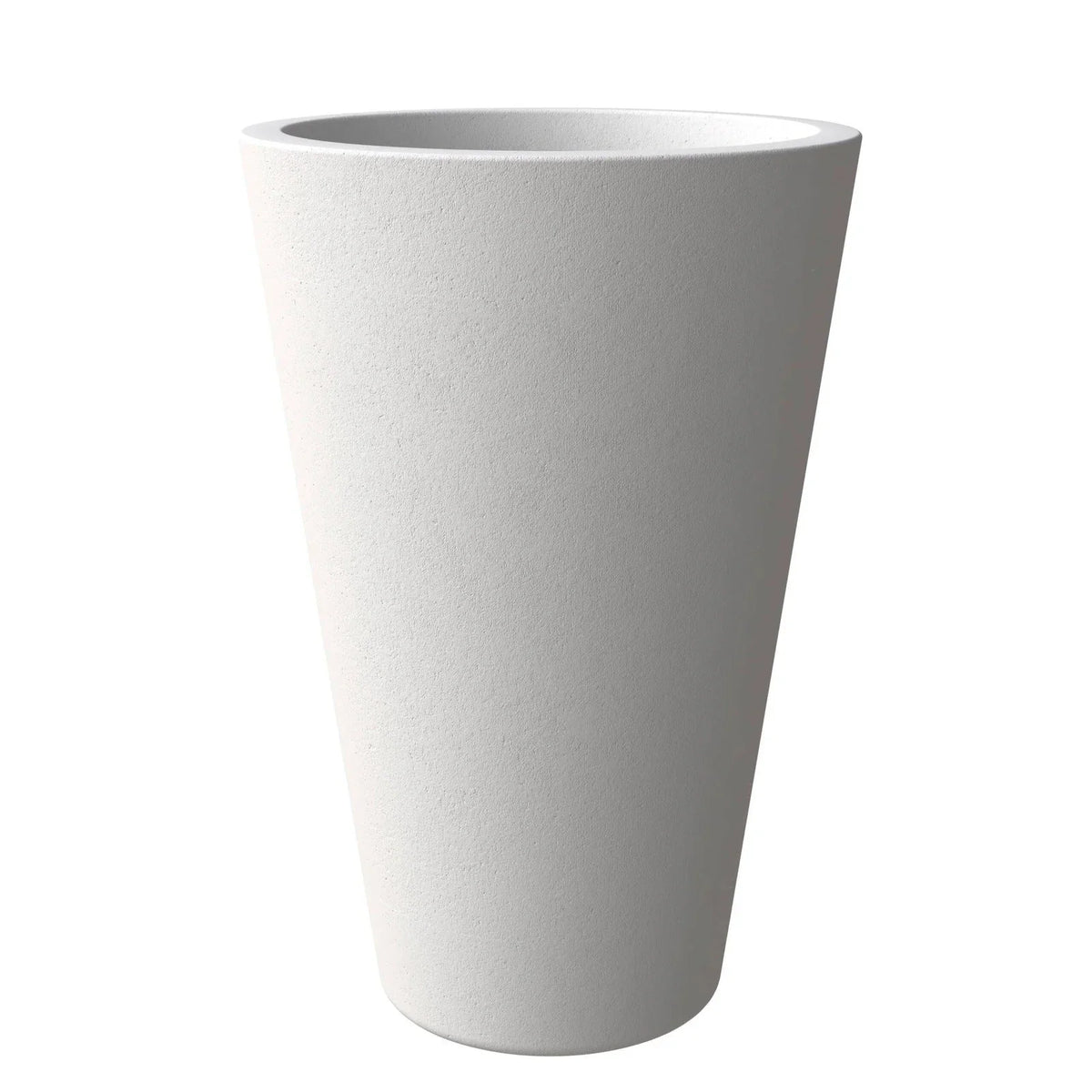 Pebble Modern Fiberstone and MGO Clay Tapered Round Planter for Indoor and Outdoor - Elax Furniture