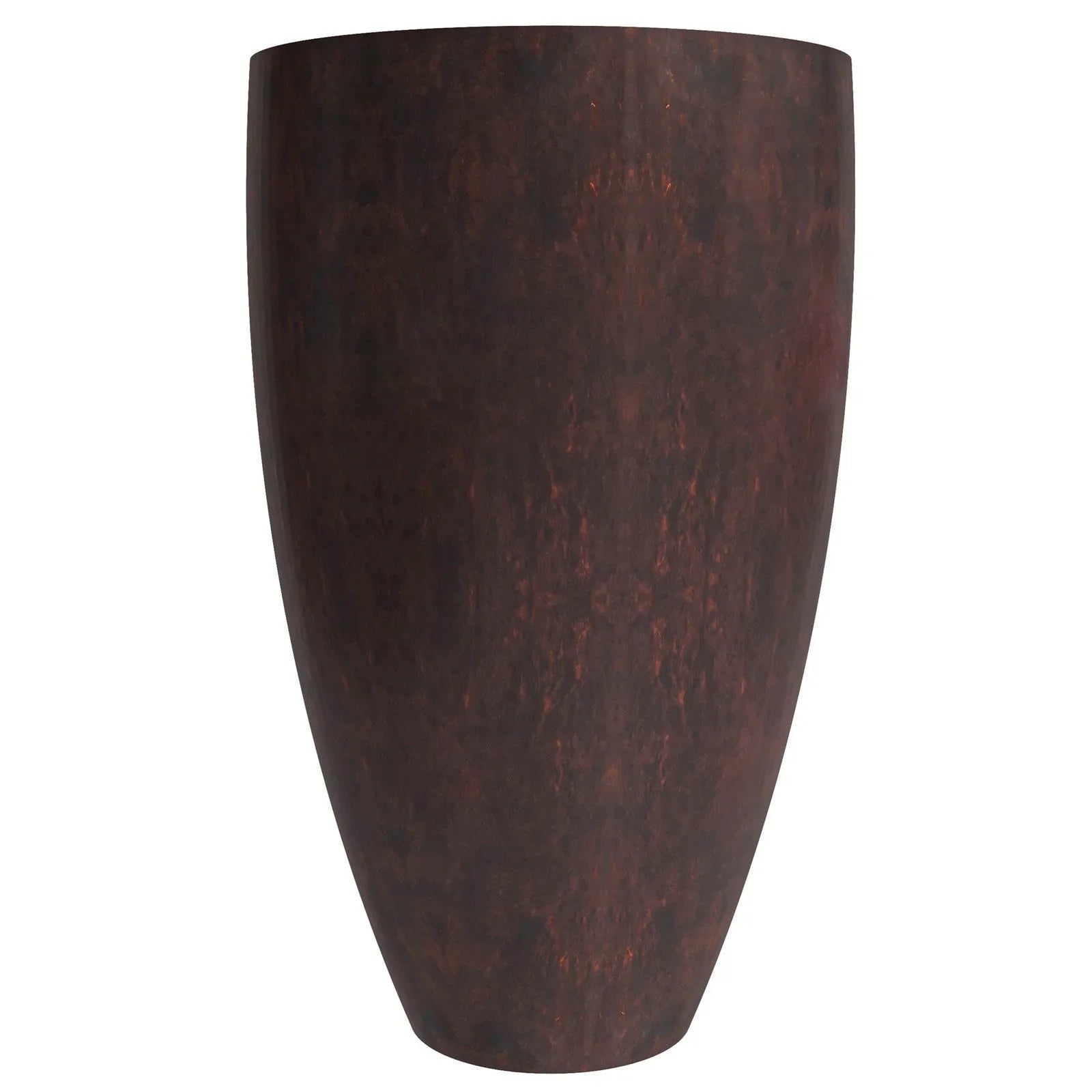 Petal Tapered Round Planter in Fiberstone and Clay for Indoor and Outdoor - Elax Furniture