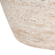 Petra End/Side Table in Fiberstone Barrel Shape Design